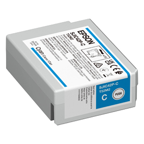 Epson SJIC42P-C cyan bläckpatron (original) C13T52M240 084330 - 1