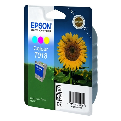 Epson T018 färgbläckpatron (original) C13T01840110 020550 - 1
