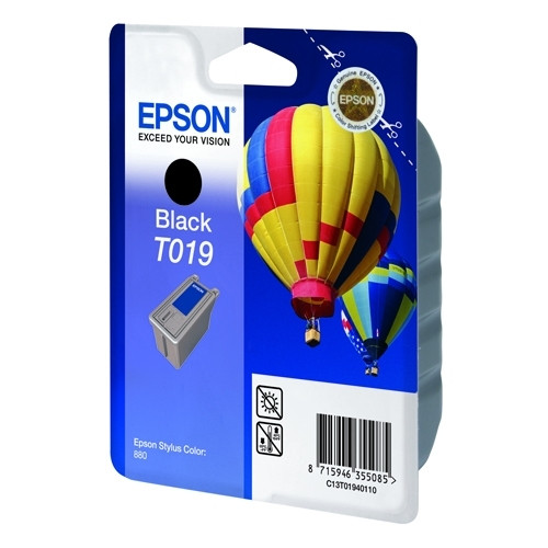 Epson T019 svart bläckpatron (original) C13T01940110 020560 - 1