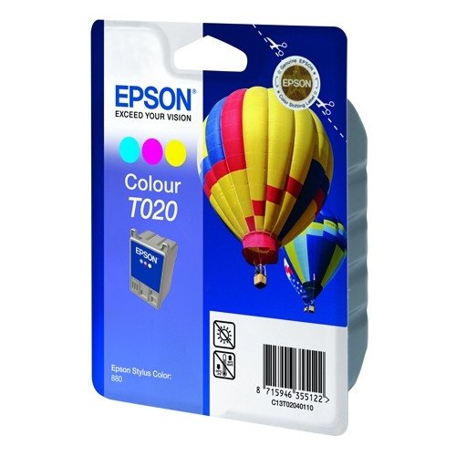 Epson T020 färgbläckpatron (original) C13T02040110 020580 - 1