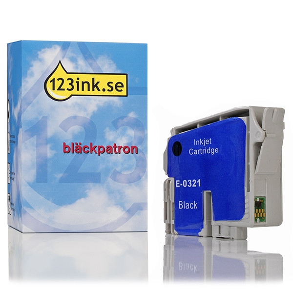 Epson T0321 svart bläckpatron (varumärket 123ink) C13T03214010C 021121 - 1