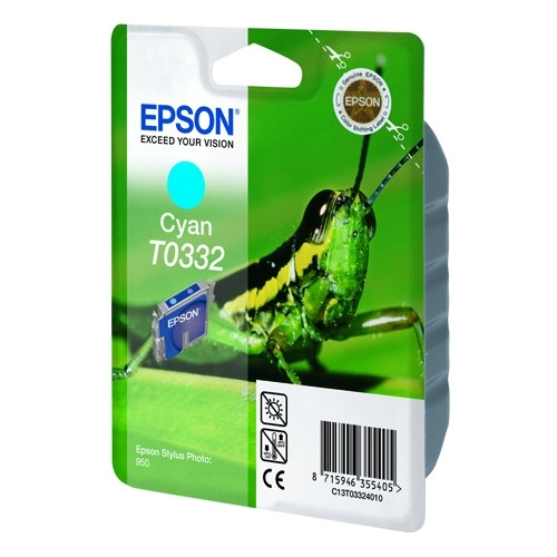 Epson T0332 cyan bläckpatron (original) C13T03324010 021170 - 1