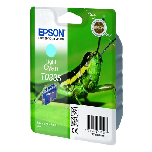 Epson T0335 ljus cyan bläckpatron (original) C13T03354010 021200 - 1