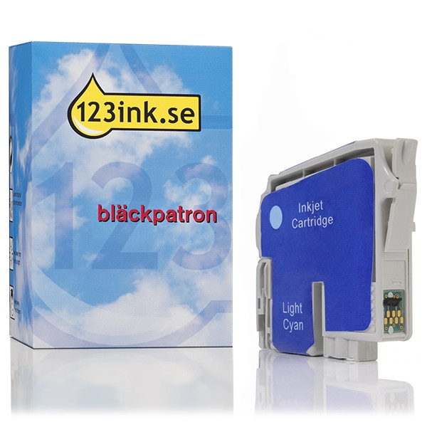 Epson T0335 ljus cyan bläckpatron (varumärket 123ink) C13T03354010C 021201 - 1