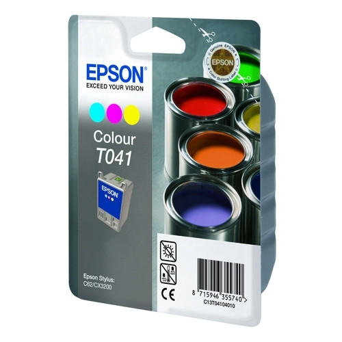 Epson T041 färgbläckpatron (original) C13T04104010 022130 - 1