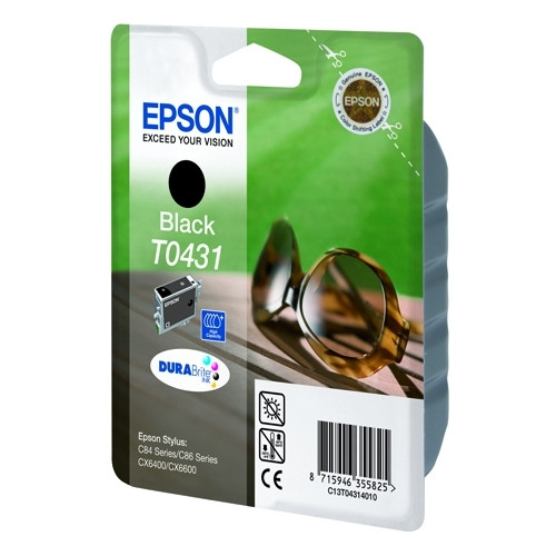 Epson T0431 svart bläckpatron hög kapacitet (original) C13T04314010 022370 - 1