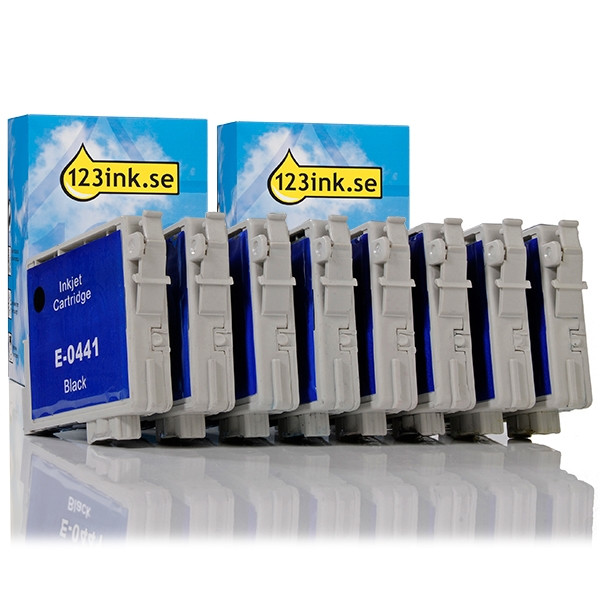 Epson T0441/452/453/454 BK/C/M/Y 8-pack (varumärket 123ink)  110560 - 1