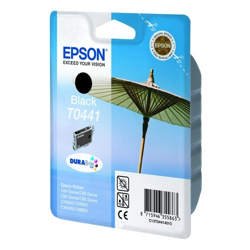 Epson T0441 svart bläckpatron (original) C13T04414010 022390 - 1