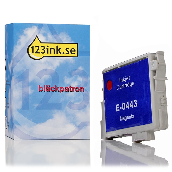 Epson T0443 magenta bläckpatron hög kapacitet (varumärket 123ink) C13T04434010C 022431 - 1