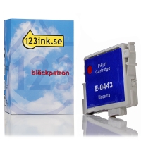 Epson T0443 magenta bläckpatron hög kapacitet (varumärket 123ink)