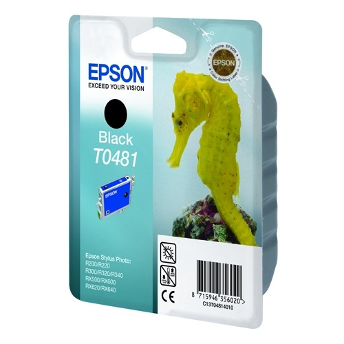 Epson T0481 svart bläckpatron (original) C13T04814010 022530 - 1