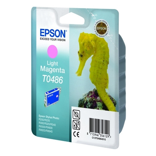 Epson T0486 ljus magenta bläckpatron (original) C13T04864010 022630 - 1