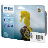 Epson T0487 BK/C/M/Y/LC/LM bläckpatron 6-pack (original) C13T04874010 850000