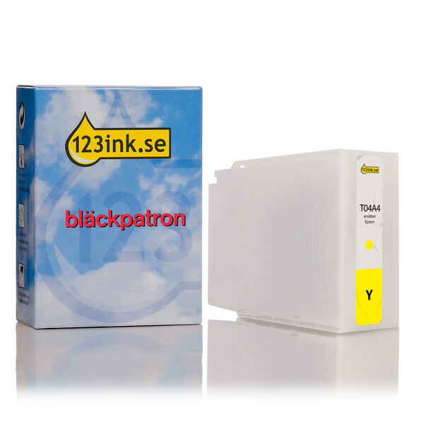 Epson T04A4 gul bläckpatron extremt hög kapacitet (varumärket 123ink) C13T04A440C 023389 - 1