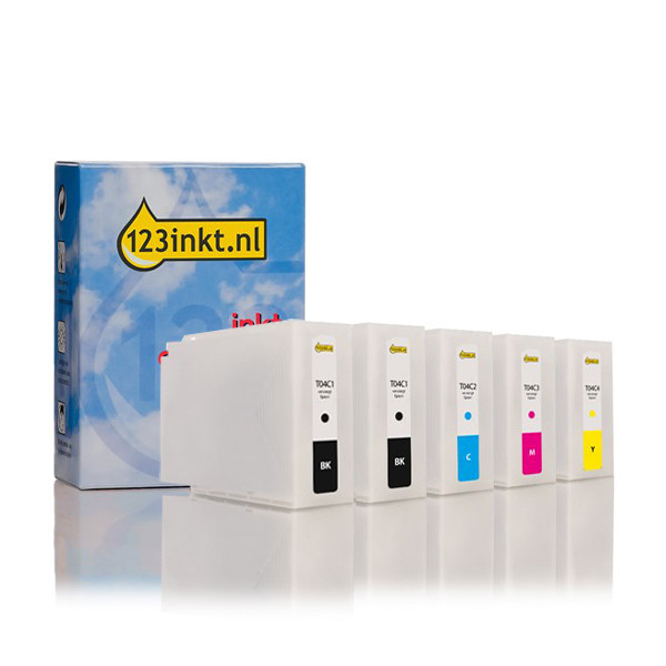 Epson T04C BK/C/M/Y bläckpatron 5-pack (varumärket 123ink) 160826 - 1