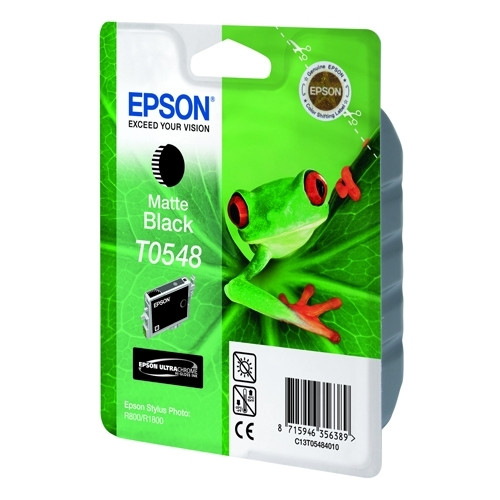 Epson T0548 mattsvart bläckpatron (original) C13T05484010 022770 - 1