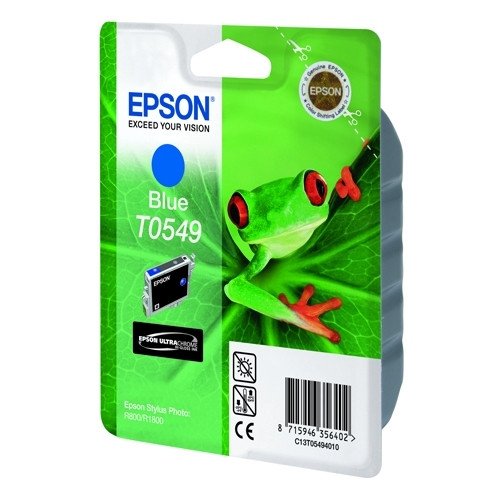 Epson T0549 blå bläckpatron (original) C13T05494010 022790 - 1