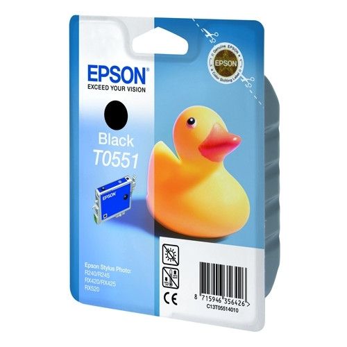 Epson T0551 svart bläckpatron (original) C13T05514010 022860 - 1