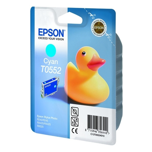 Epson T0552 cyan bläckpatron (original) C13T05524010 022870 - 1