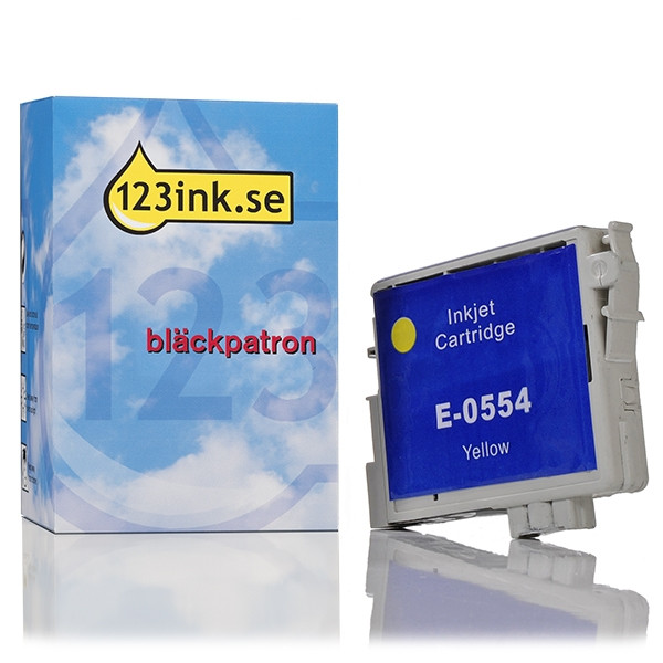 Epson T0554 gul bläckpatron (varumärket 123ink) C13T05544010C 022891 - 1