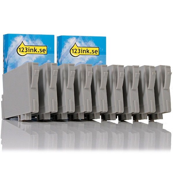 Epson T0591/2/3/4/5/6/7/8/9 bläckpatron 9-pack (varumärket 123ink) C13T05914010C C13T05924010C C13T05934010C C13T05944010C C13T05954010C 110582 - 1