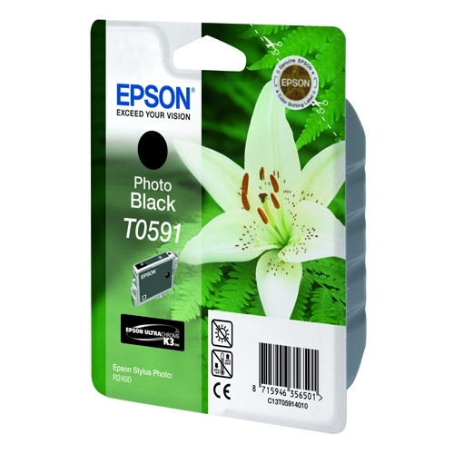 Epson T0591 fotosvart bläckpatron (original) C13T05914010 022950 - 1