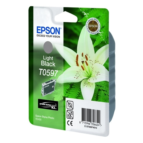 Epson T0597 ljus svart bläckpatron (original) C13T05974010 022980 - 1