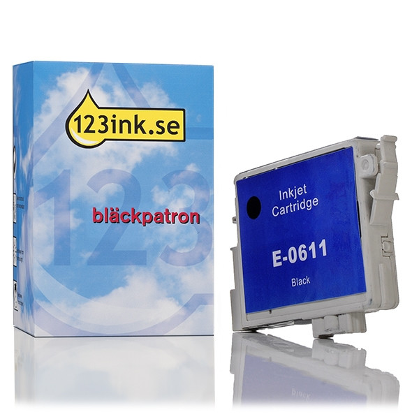 Epson T0611 svart bläckpatron (varumärket 123ink) C13T06114010C C13T06114012C 023002 - 1