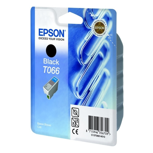 Epson T066 svart bläckpatron (original) C13T06614010 023025 - 1