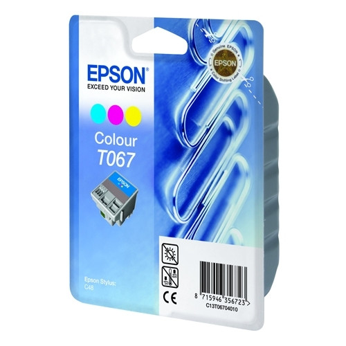 Epson T067 färgbläckpatron (original) C13T06704010 023035 - 1