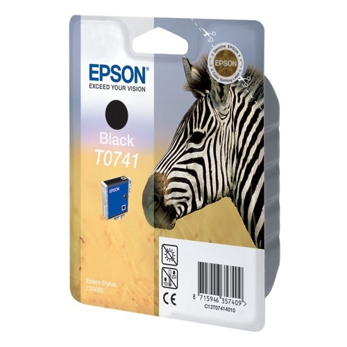 Epson T0741 svart bläckpatron (original) C13T07414010 026150 - 1