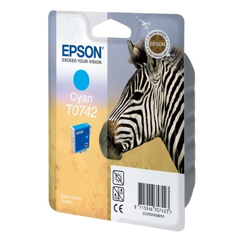 Epson T0742 cyan bläckpatron (original) C13T07424010 026152 - 1