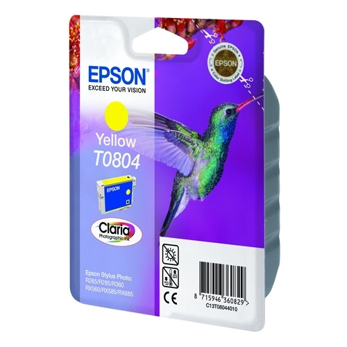 Epson T0804 gul bläckpatron (original) C13T08044011 023085 - 1