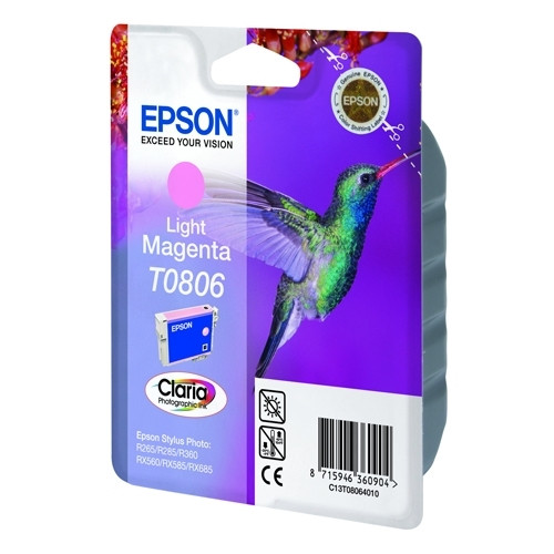 Epson T0806 ljus magenta bläckpatron (original) C13T08064011 023095 - 1