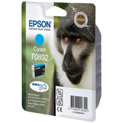 Epson T0892 cyan bläckpatron låg kapacitet (original) C13T08924011 023318 - 1