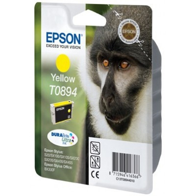 Epson T0894 gul bläckpatron låg kapacitet (original) C13T08944011 C13T08944012 023322 - 1