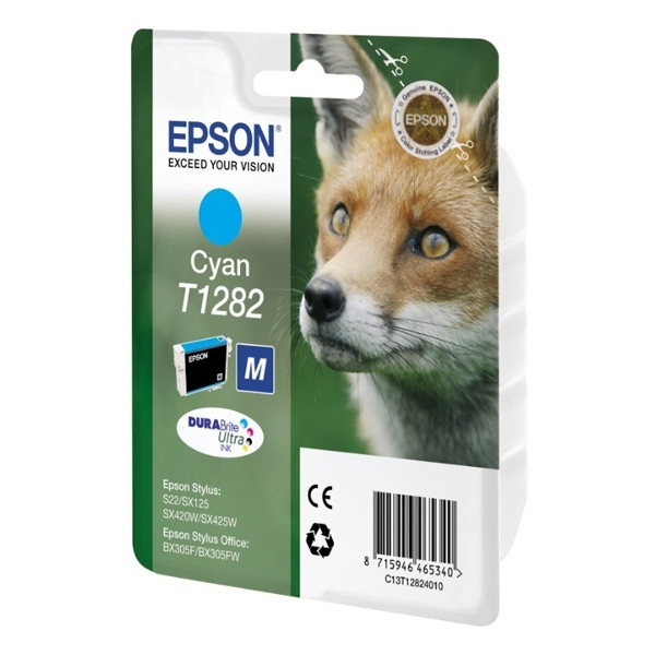 Epson T1282 cyan bläckpatron (original) C13T12824011 C13T12824012 026275 - 1