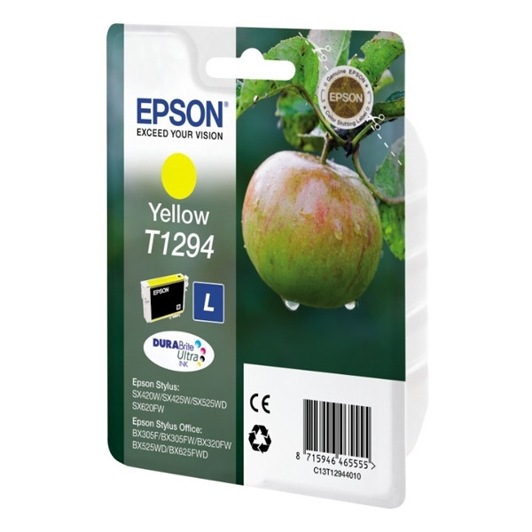 Epson T1294 gul bläckpatron hög kapacitet (original) C13T12944011 C13T12944012 026296 - 1