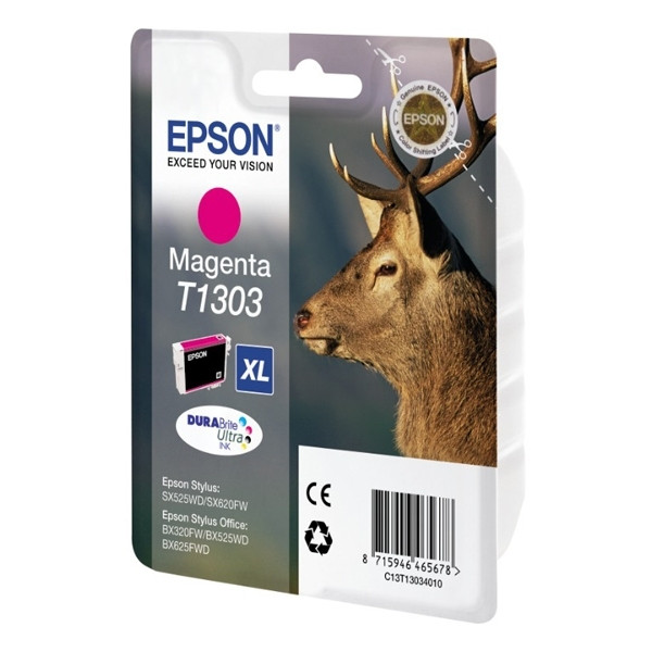 Epson T1303 magenta bläckpatron extra hög kapacitet (original) C13T13034010 C13T13034012 026308 - 1