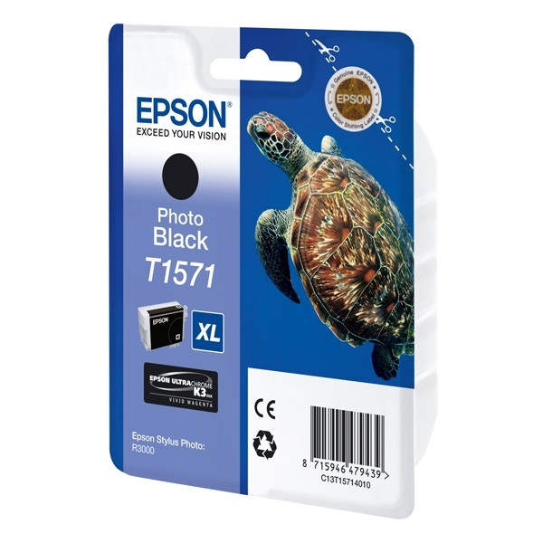 Epson T1571 fotosvart bläckpatron (original) C13T15714010 026354 - 1