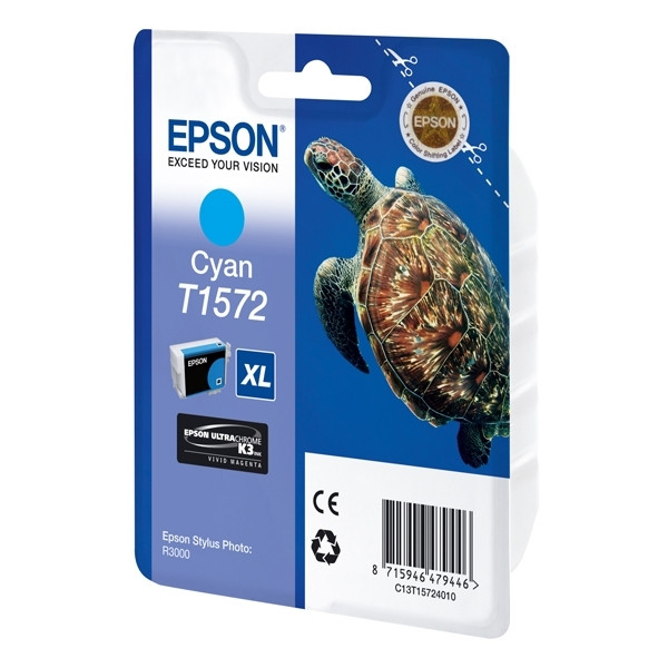 Epson T1572 cyan bläckpatron (original) C13T15724010 026356 - 1