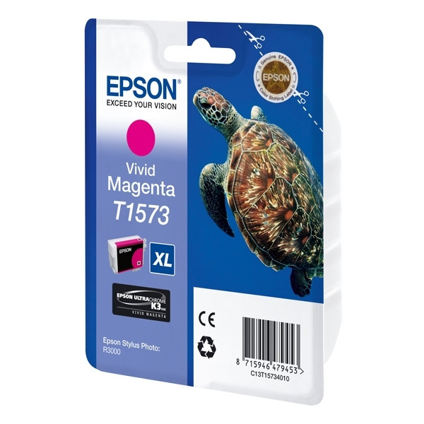 Epson T1573 vivid magenta bläckpatron (original) C13T15734010 026358 - 1