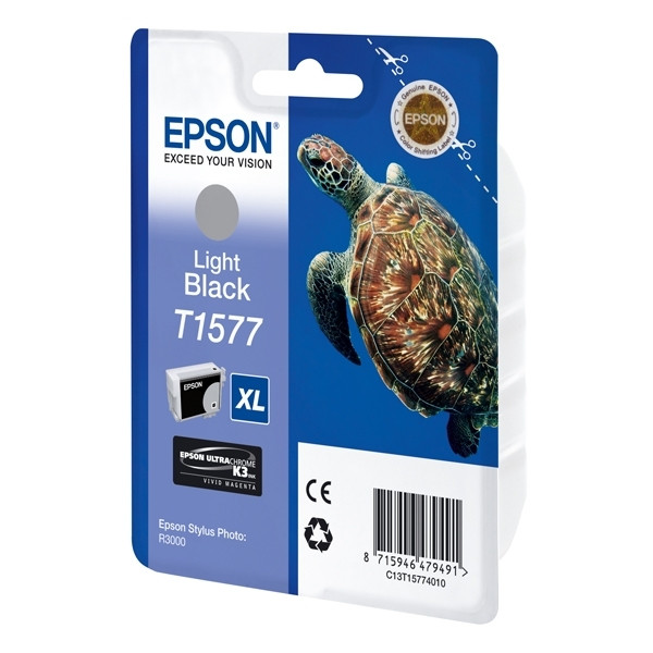 Epson T1577 ljussvart bläckpatron (original) C13T15774010 026366 - 1