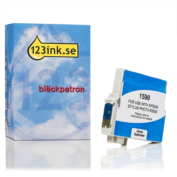 Epson T1590 gloss optimiser bläckpatron (varumärket 123ink) C13T15904010C 026385 - 1