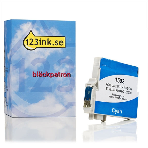 Epson T1592 cyan bläckpatron (varumärket 123ink) C13T15924010C 026389 - 1
