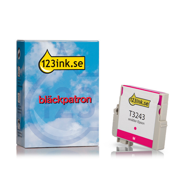 Epson T3243 magenta bläckpatron (varumärket 123ink) C13T32434010C 026939 - 1