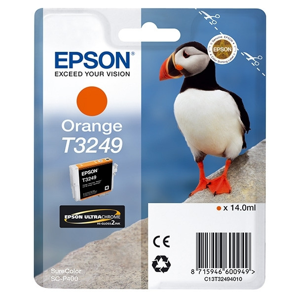 Epson T3249 orange bläckpatron (original) C13T32494010 026946 - 1