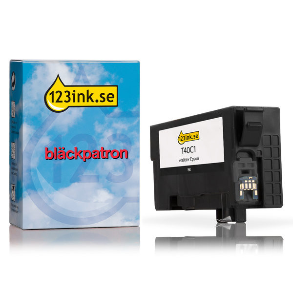 Epson T40C1 svart bläckpatron (varumärket 123ink) C13T40C140C 083409 - 1