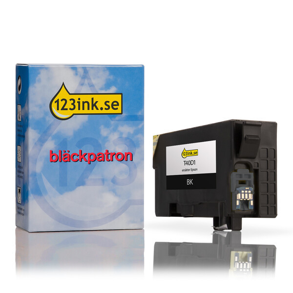 Epson T40D1 svart bläckpatron hög kapacitet (varumärket 123ink) C13T40D140C 083417 - 1