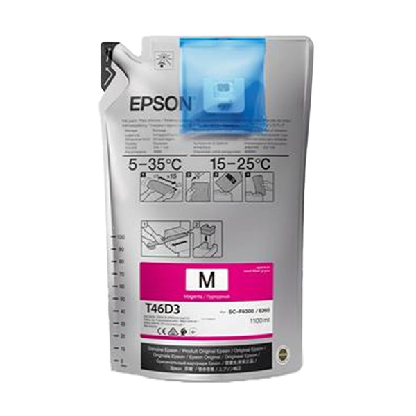 Epson T46D340 magenta bläckpatron (original) C13T46D340 083470 - 1